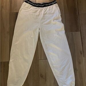 Alexander Wang White Jogger Pants